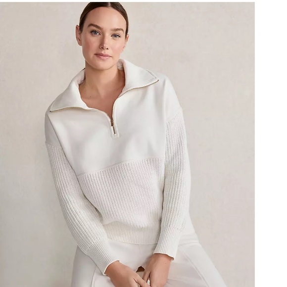 NWT Haven Well Within Organic Cotton Half-Zip women sweater. - Picture 2 of 8